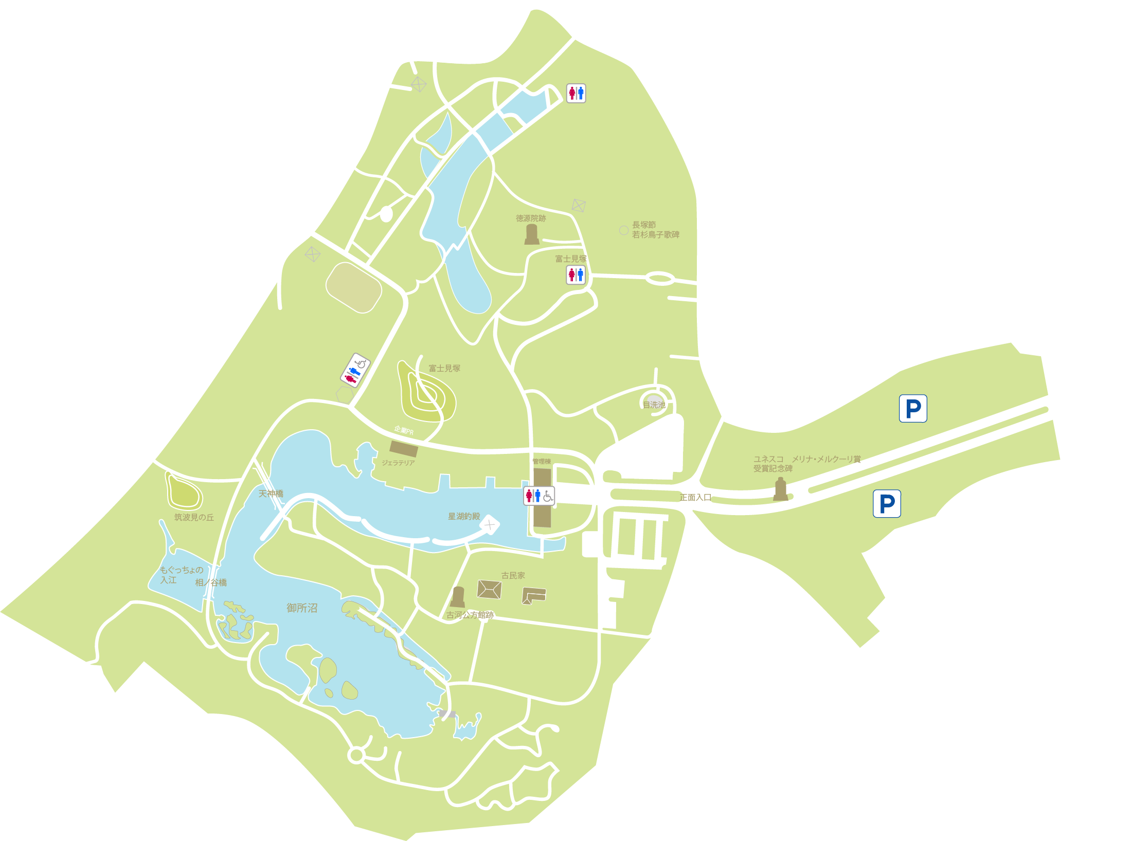 古河公方公園マップ